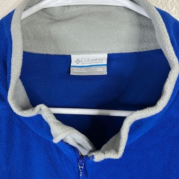 Columbia Royal Blue Half Zip Sweater Size: XXL - Picture 9 of 9